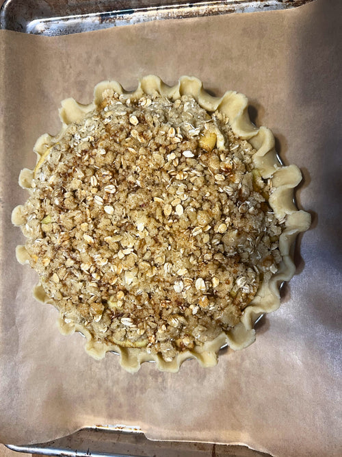 Apple Oat Crumble Pie