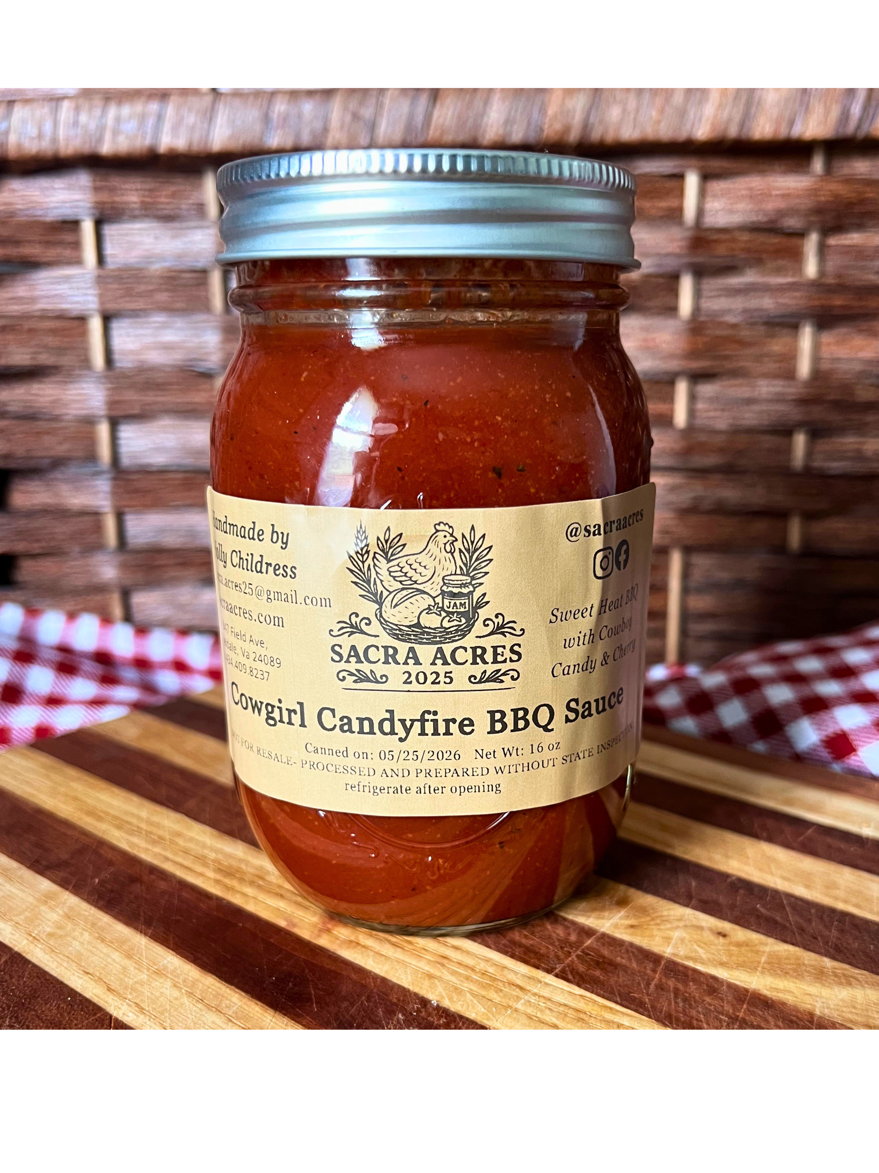 Cowgirl Candyfire BBQ Sauce
