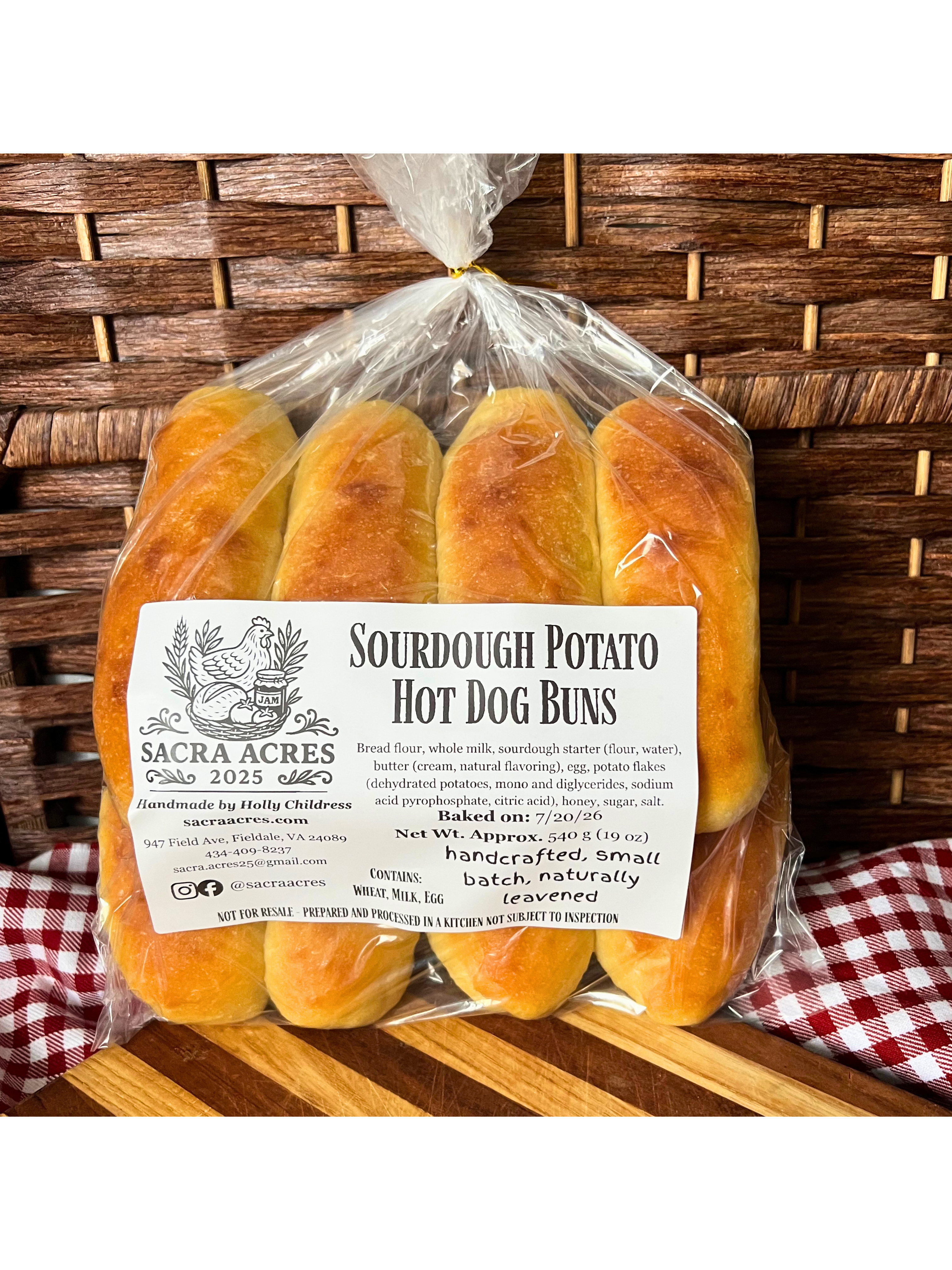 Soft Potato Hot Dog Buns - 8 pack