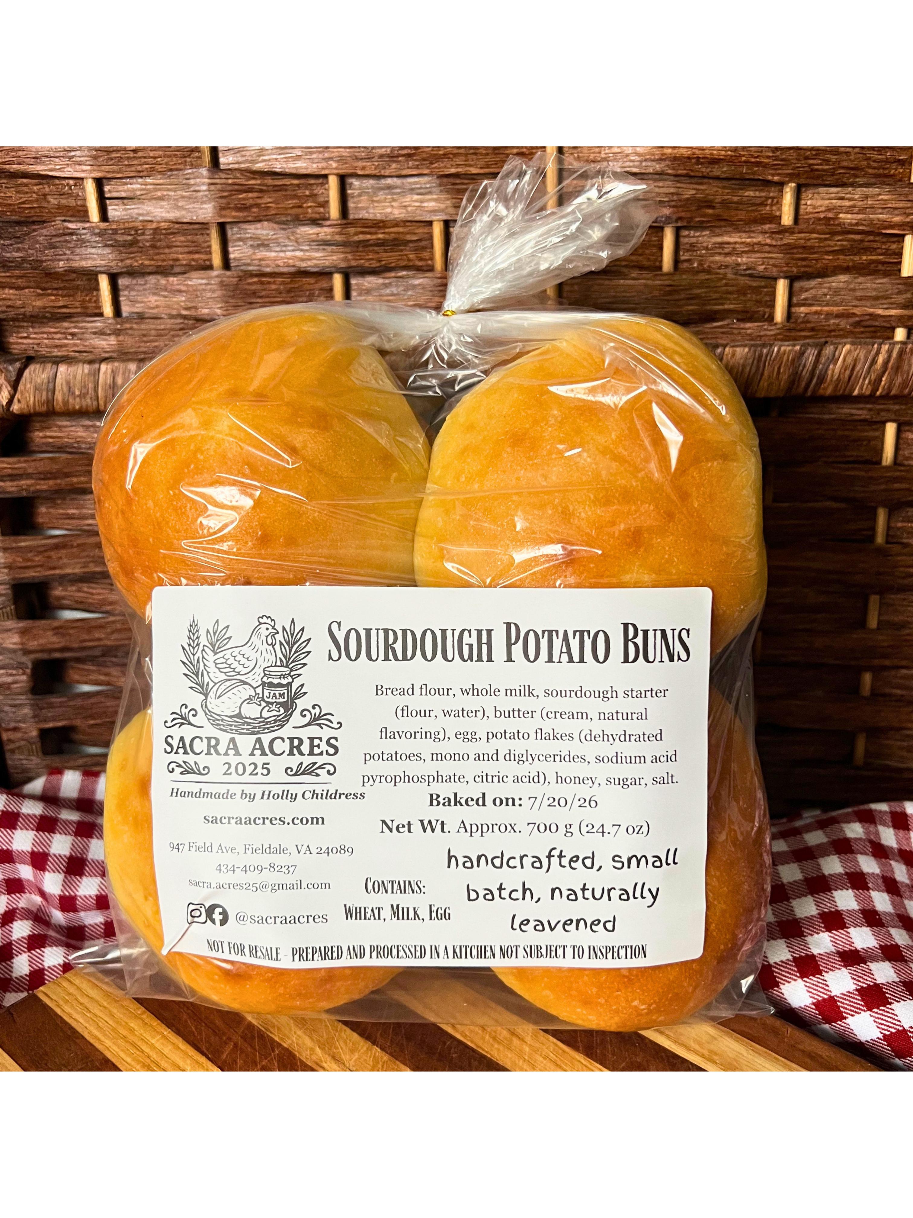 Soft Potato Burger & Sandwich Buns