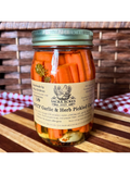 Spicy Garlic & Herb Pickled Carrots