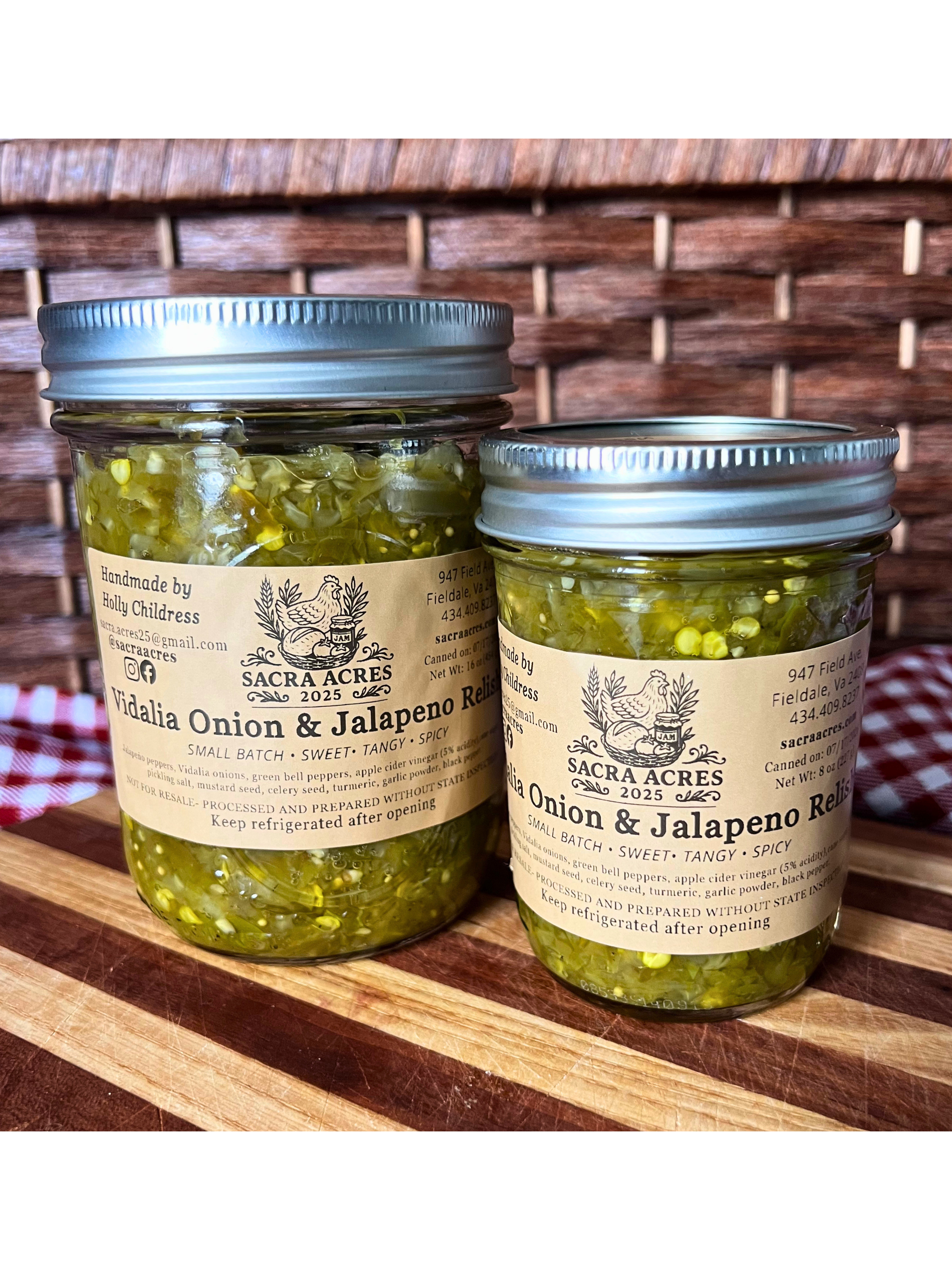Sweet Vidalia Jalapeño Relish